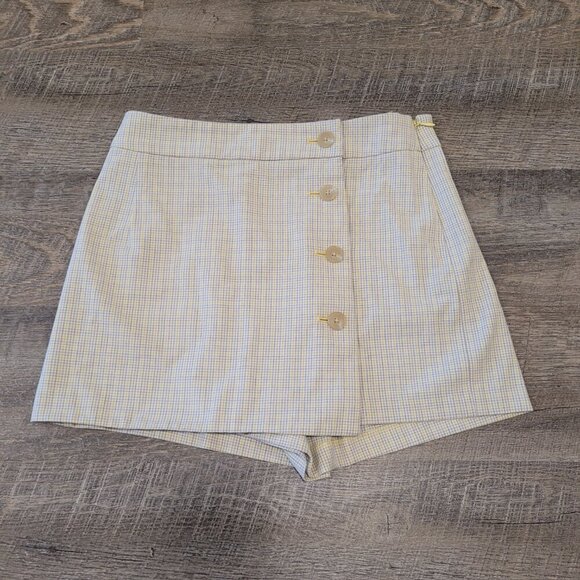 SUNDAY BEST | Aritzia Heather Skort Checkered Skirt Shorts | Sz. 2 - Picture 2 of 6